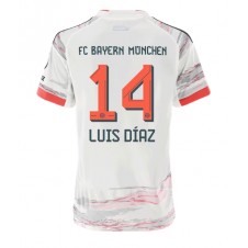 Bayern Munich Luis Diaz #14 Bortedrakt Kvinner 2025-26 Kortermet